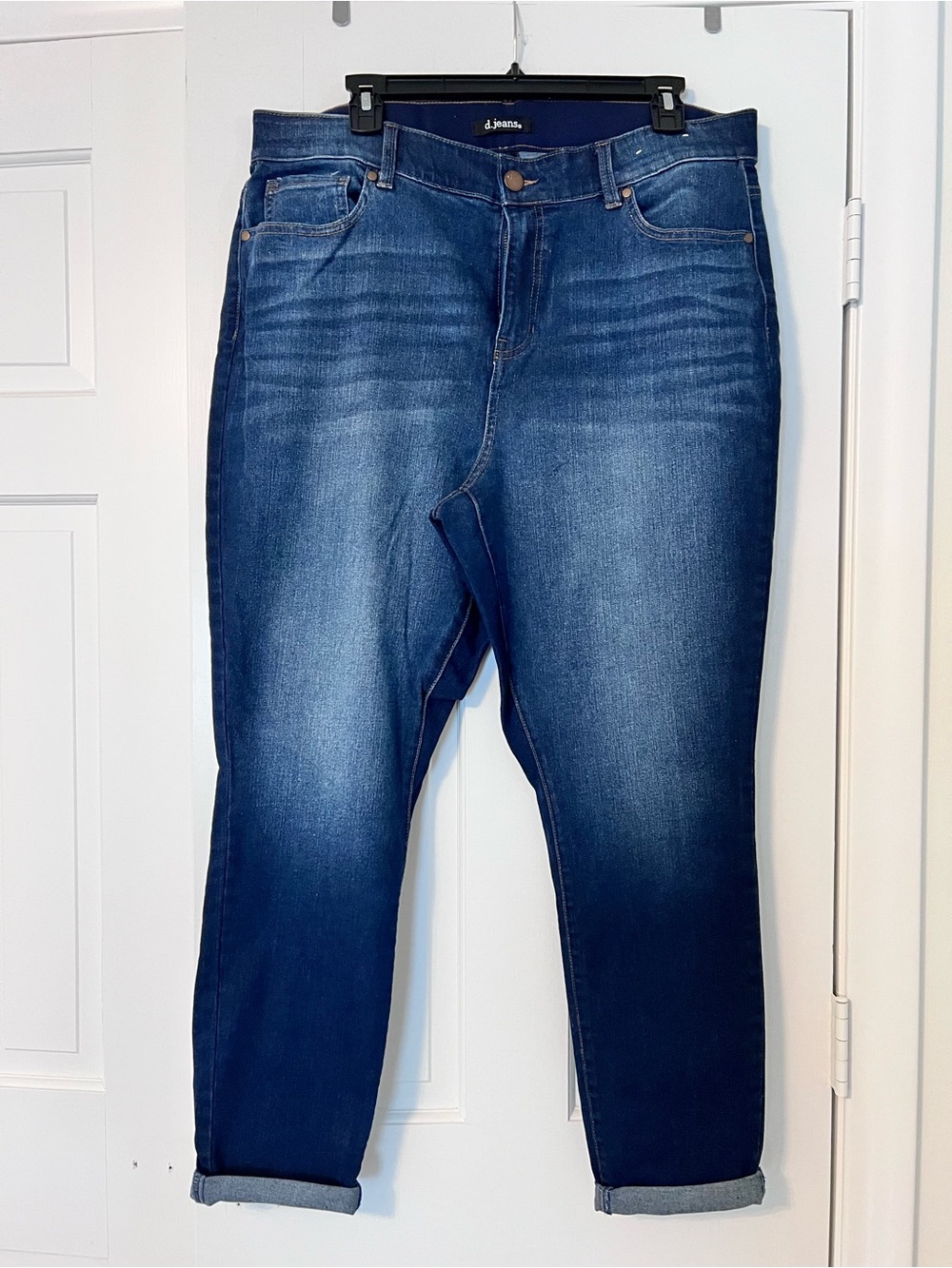 d. jeans Dark Blue Slim Ankle Crop Jeans 16W